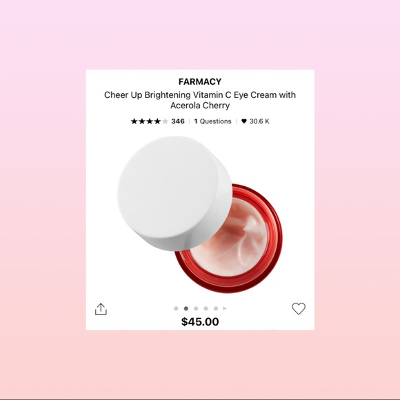 Farmacy Cheer up brightening vitamin C eye cream - Picture 2 of 3